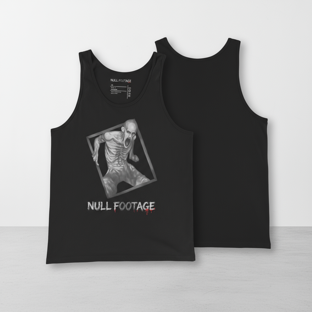 Camsieta de tirantes inspirada en Grave Enconunters. Merch películas de terror found footage